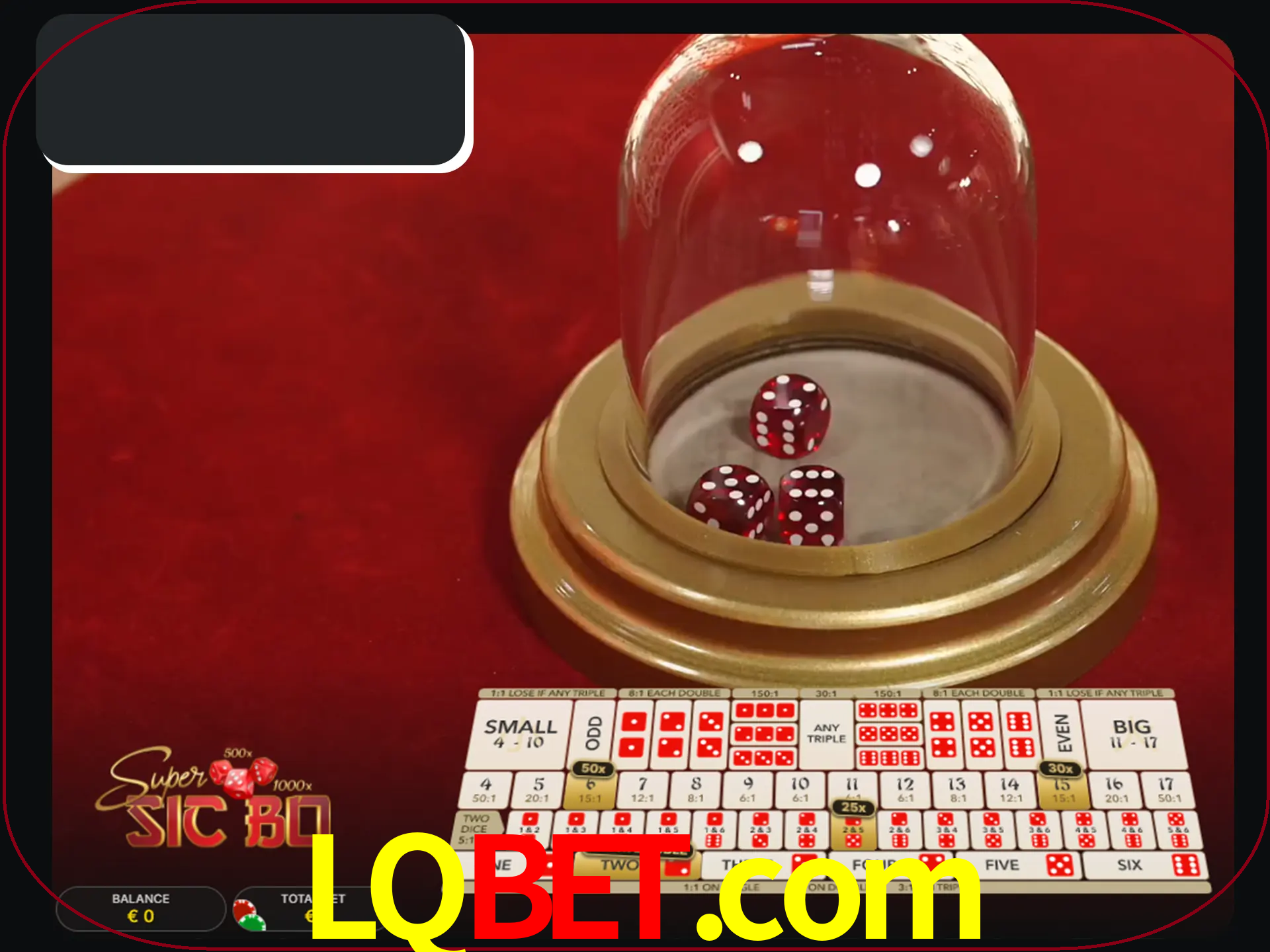 Deixe os dados ao seu lado nos jogos da Sic Bo.