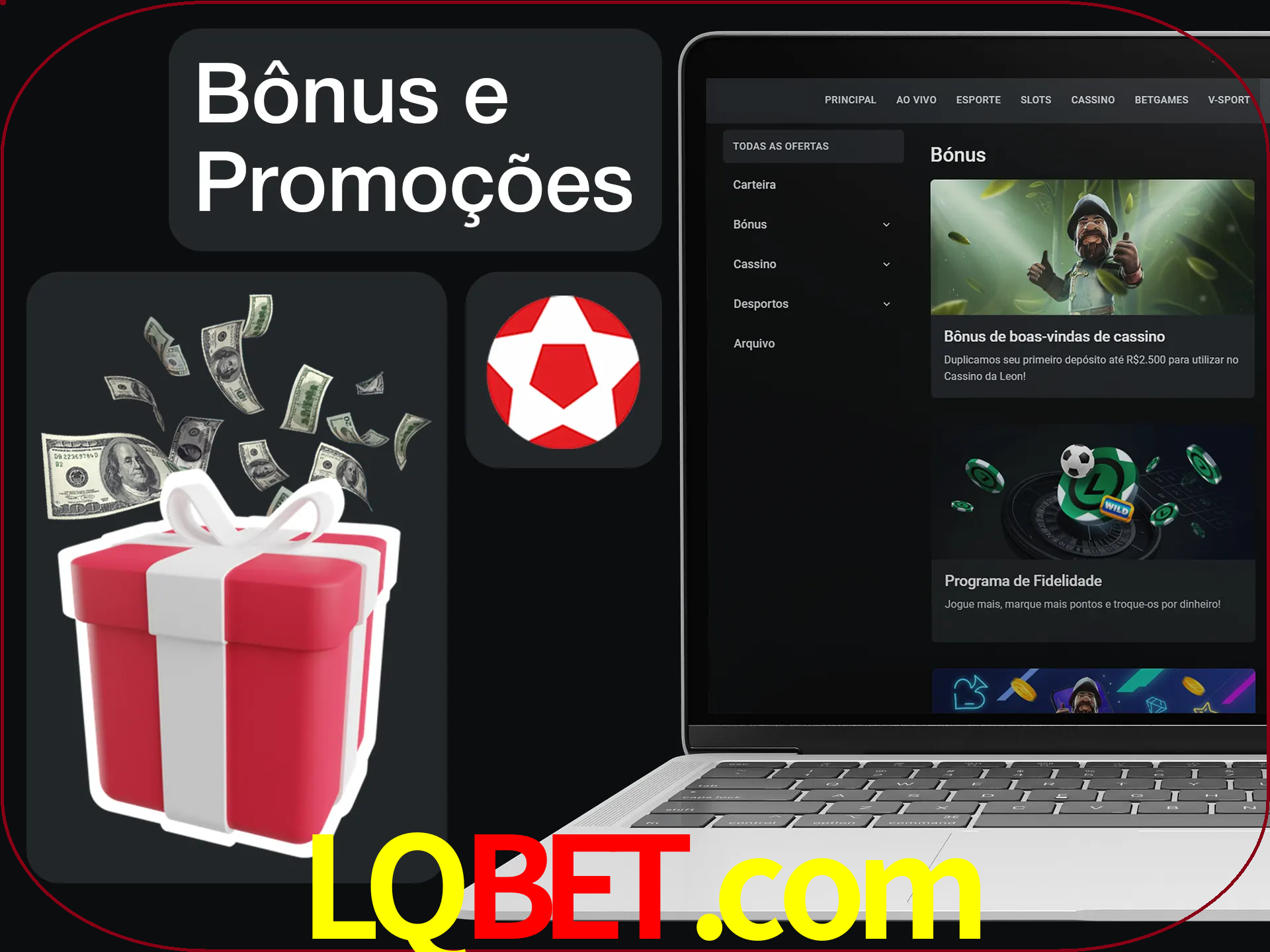 Verifique se há novos bônus e promoções.